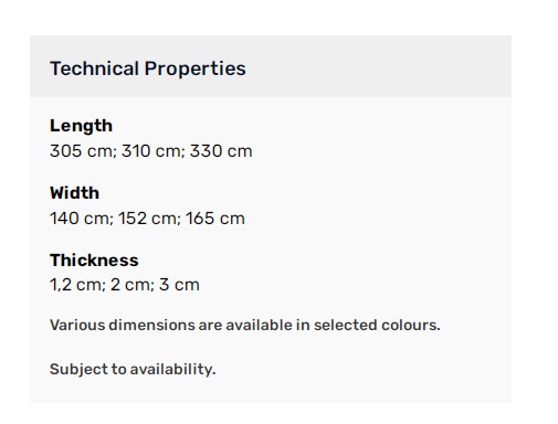 cimstone sizes